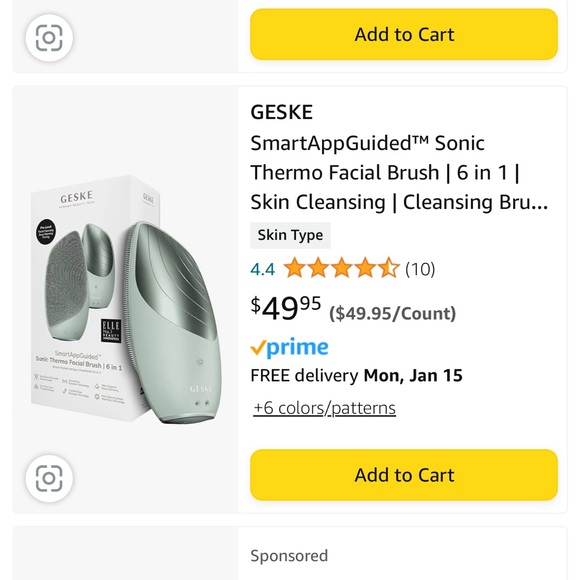 GESKE SmartAppGuided™ Sonic Thermo Facial Brush | 6 in 1 | - Picture 4 of 6